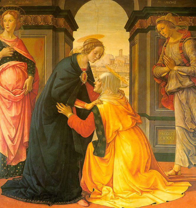 Domenico Ghirlandaio Visitation 8 Norge oil painting art